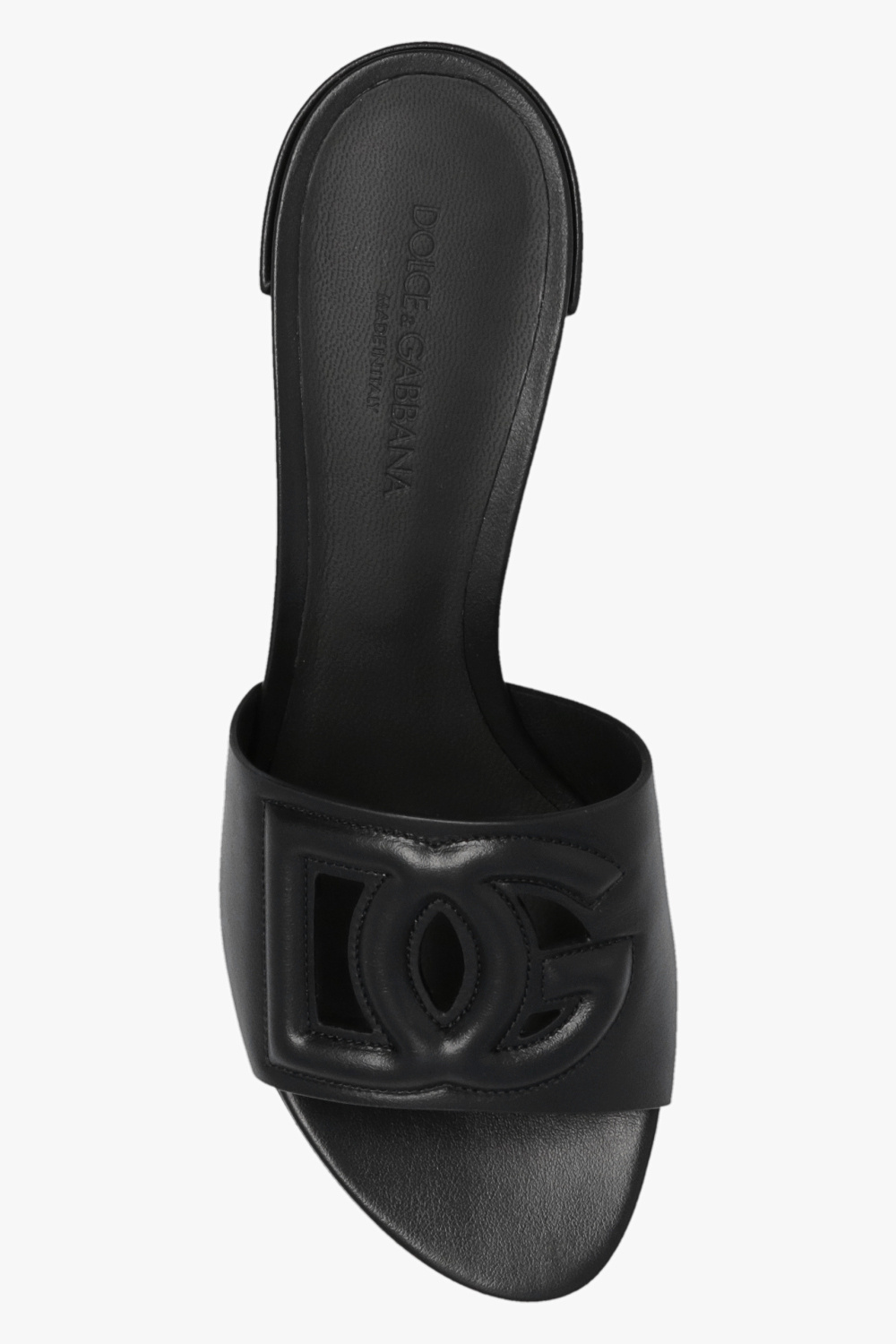 Dolce & Gabbana BLACK ‘BIANCA’ MULES ミュール 革 ロゴ Black 'Bianca' mules Dolce & Gabbana - Vitkac AS